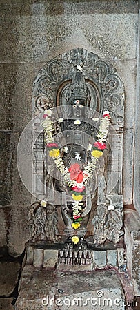 A Old ancient Heritage Beautiful Deity of Shri sri Vishnu dev Ji Maharaj from Belgaum. Stock Photo