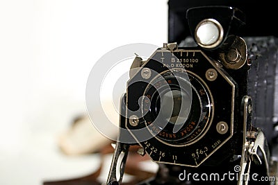 Old Antique folding Camera Editorial Stock Photo