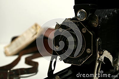 Old Antique folding Camera Editorial Stock Photo