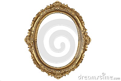 Old antique gold frame Stock Photo