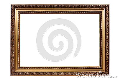Old antique gold frame Stock Photo