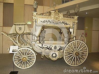 Old antique hearse Editorial Stock Photo