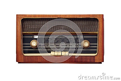 Old antique radio Stock Photo