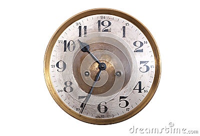 Old antique wall clock Stock Photo