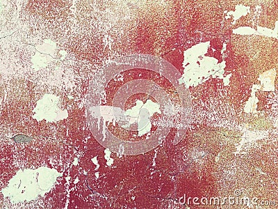 Old antiquity street wall with dust and scratched grunge textures with paint stains Stock Photo