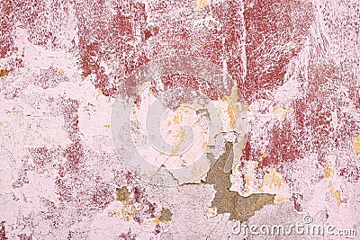 Old antiquity street wall with dust and scratched grunge textures with paint stains Stock Photo