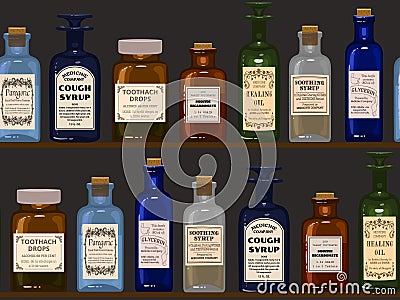 Old apothecary Vector Illustration