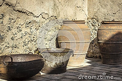 Old arabic utensils Stock Photo