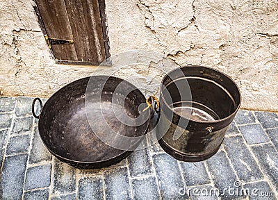 Old arabic utensils Stock Photo