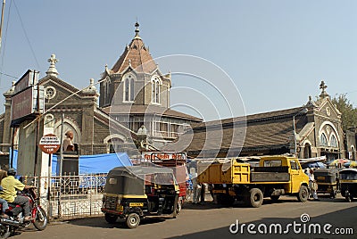 Old architectural building Mandai vegetable market Editorial Stock Photo