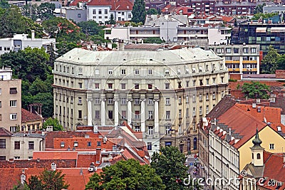 Old Architecture of Zagreb, Croatia Editorial Stock Photo