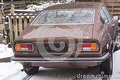 Old Audi 100 Coupe S Editorial Stock Photo