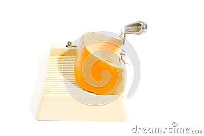 Old authentic fashion cheese cutter Stock Photo
