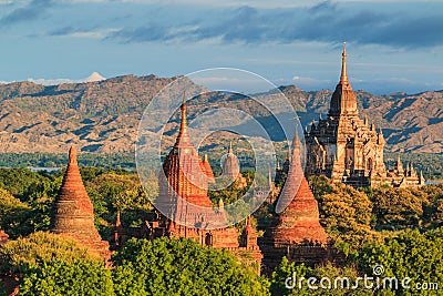 Old Bagan in Bagan-Nyaung U, Myanmar Stock Photo