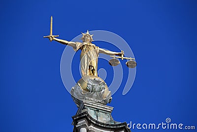 Old Bailey Justice Stock Photo