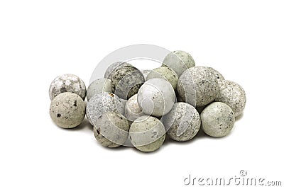 Old balls catalyst Stock Photo