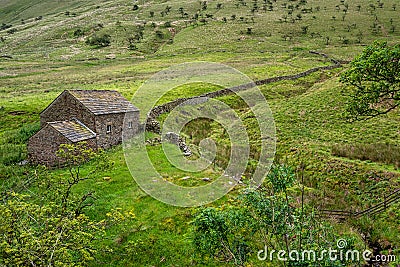 Old Barn Peak District Stock Photo