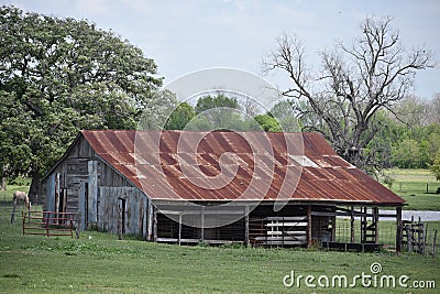 This old barn was found in South Texas Stock Photo