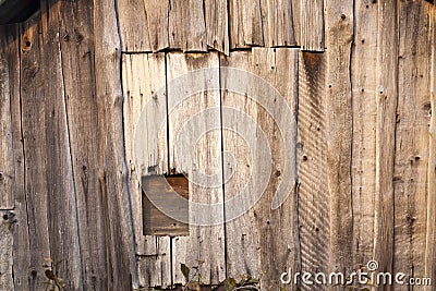 old barn wooden entrance Stock Photo