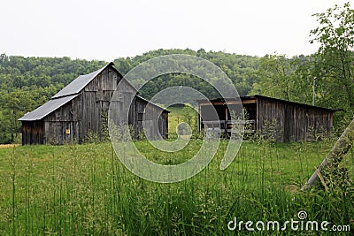 Old barns Stock Photo