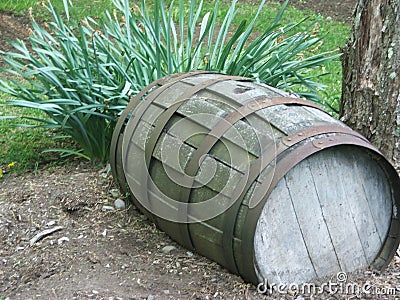 Old Barrel Stock Photo