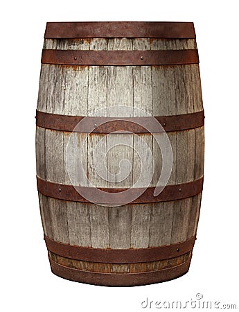 Old Barrel Stock Photo