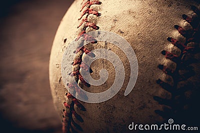 Old baseball background Stock Photo