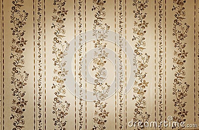 Old beige wallpaper Stock Photo