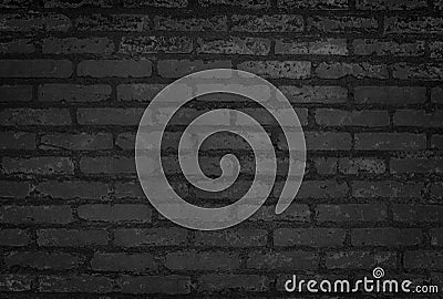 Old Black Brick Wall Texture and Close-Up Background Stock Photo