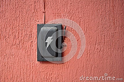 Old black switch Stock Photo