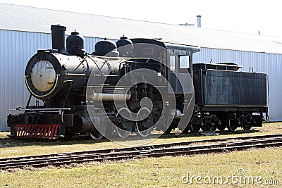 Old black train Stock Photo