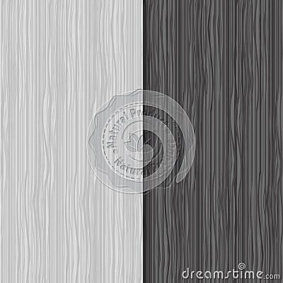 Old black wooden texture Vector Illustration