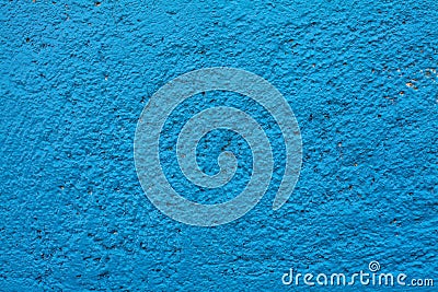 Old blue and cian textures wall background. Perfect background with space Stock Photo