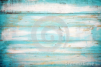 Old blue color wooden plank Stock Photo