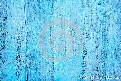 Old blue painted timber wood texture Stock Photo