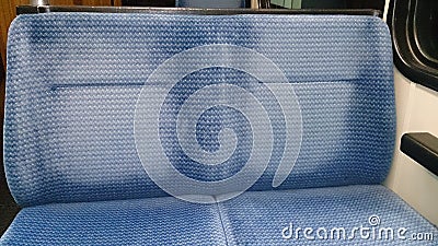Old Blue Seats Editorial Stock Photo