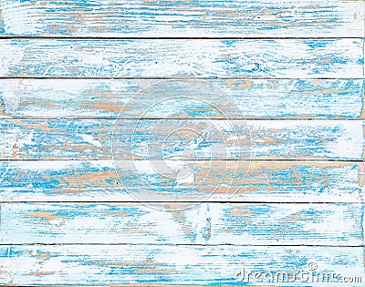 The old blue wood texture with natural patterns Stock Photo