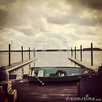 The Old Boatramp Stock Photo