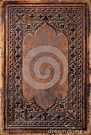 Old book cover Stock Photo