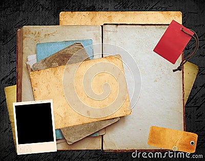 Old book layout Stock Photo