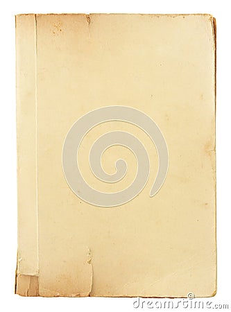 Old book pages isolated Stock Photo