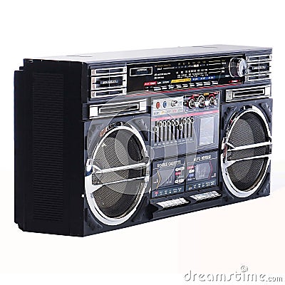 Old boombox Stock Photo