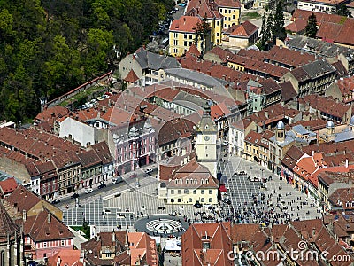 Old Brasov in Romania Stock Photo