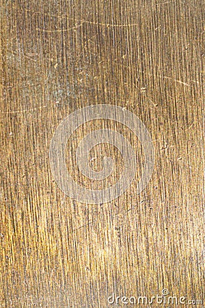 Old brass sheet with visible details. textura Stock Photo