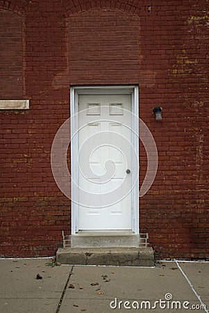 Old brick apartment Block Stock Photo