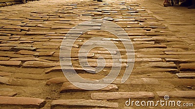 Old brick Bridged of the road - Nepal Stock Photo