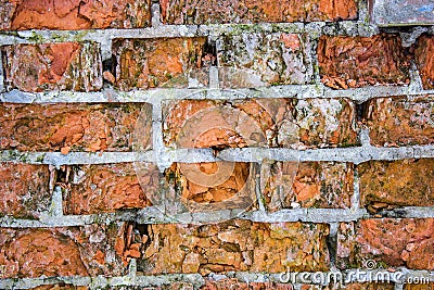 Old brick wall red texture background Stock Photo