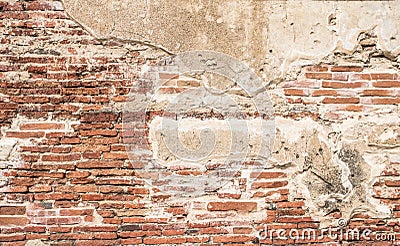 Old Brick Wall Texture background image. Grunge Red Stonewall Background Stock Photo