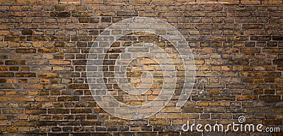 Old brick wall texture background. Vintage grunge architecture or interior design abstract texture Stock Photo