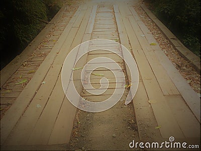 old bridge in the interior of an old city. picture passing the idea and feeling of peace and tranquility.. Stock Photo